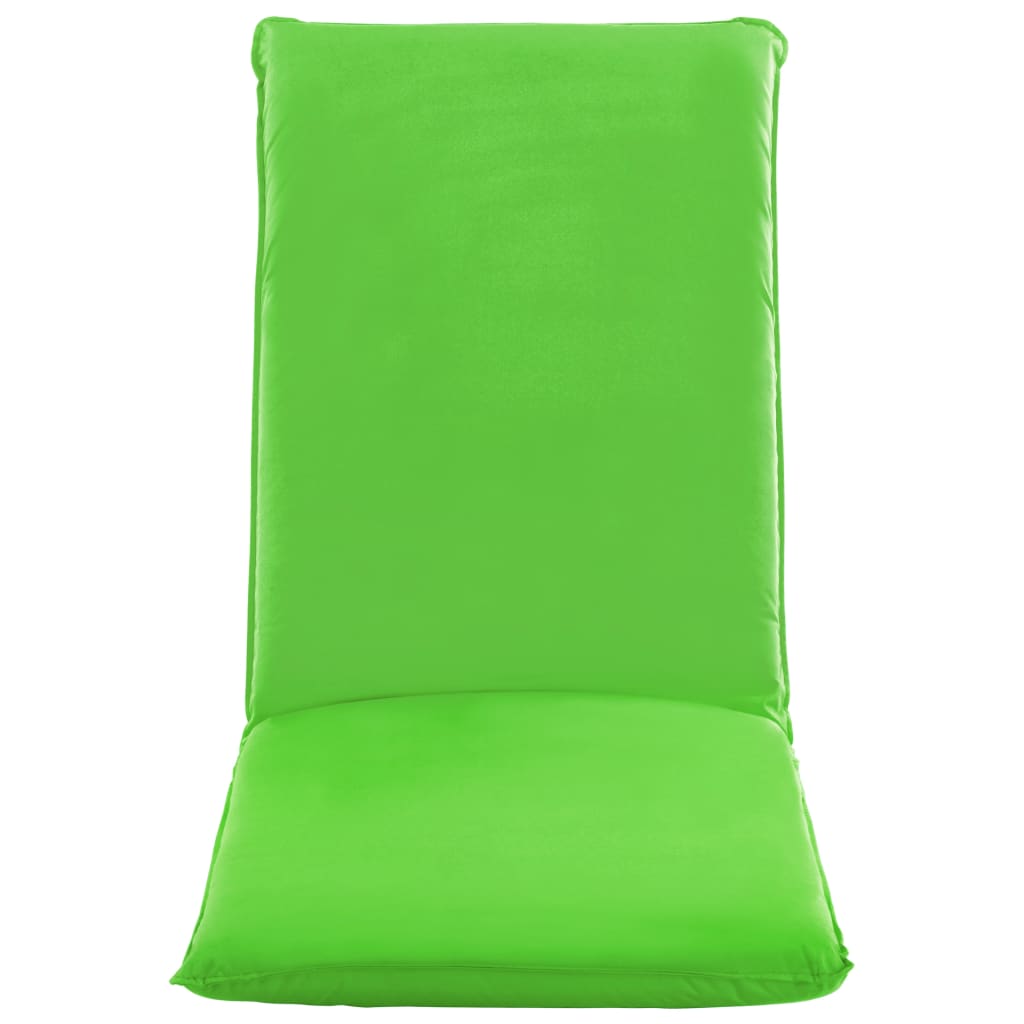 vidaXL Chaise longue pliable Tissu Oxford Vert