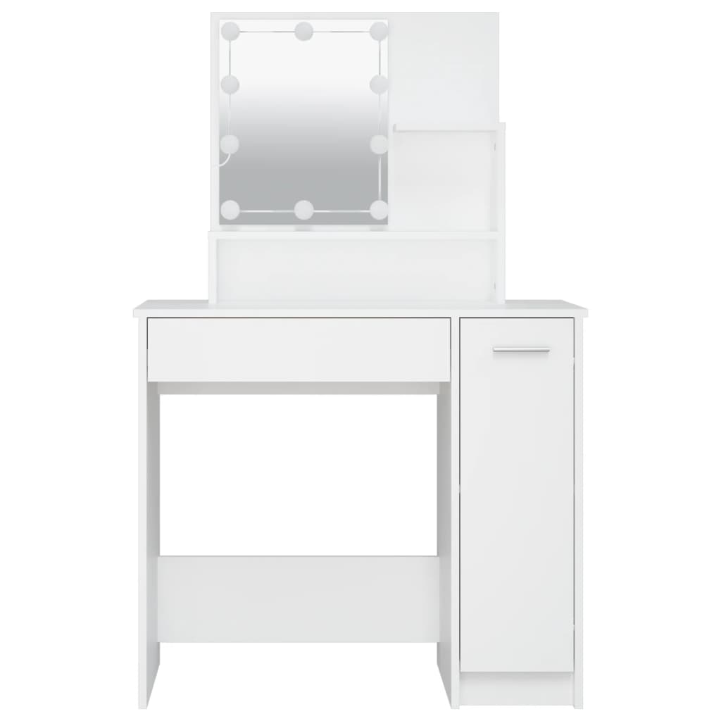 Coiffeuse Avec Miroir Mdf 60 X 50 X 86 Cm - Coiffeuse BUT