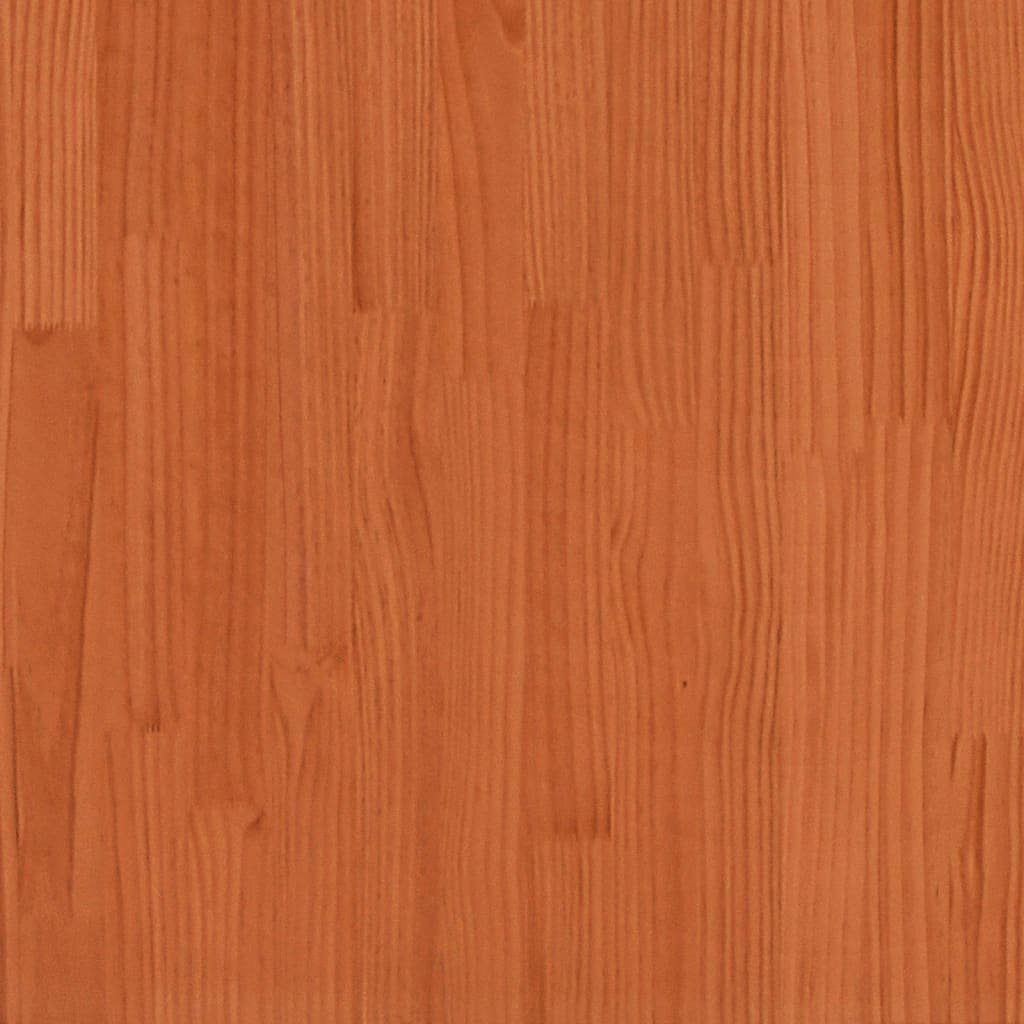 vidaXL Cadre de lit cire marron 75x190 cm bois de pin massif