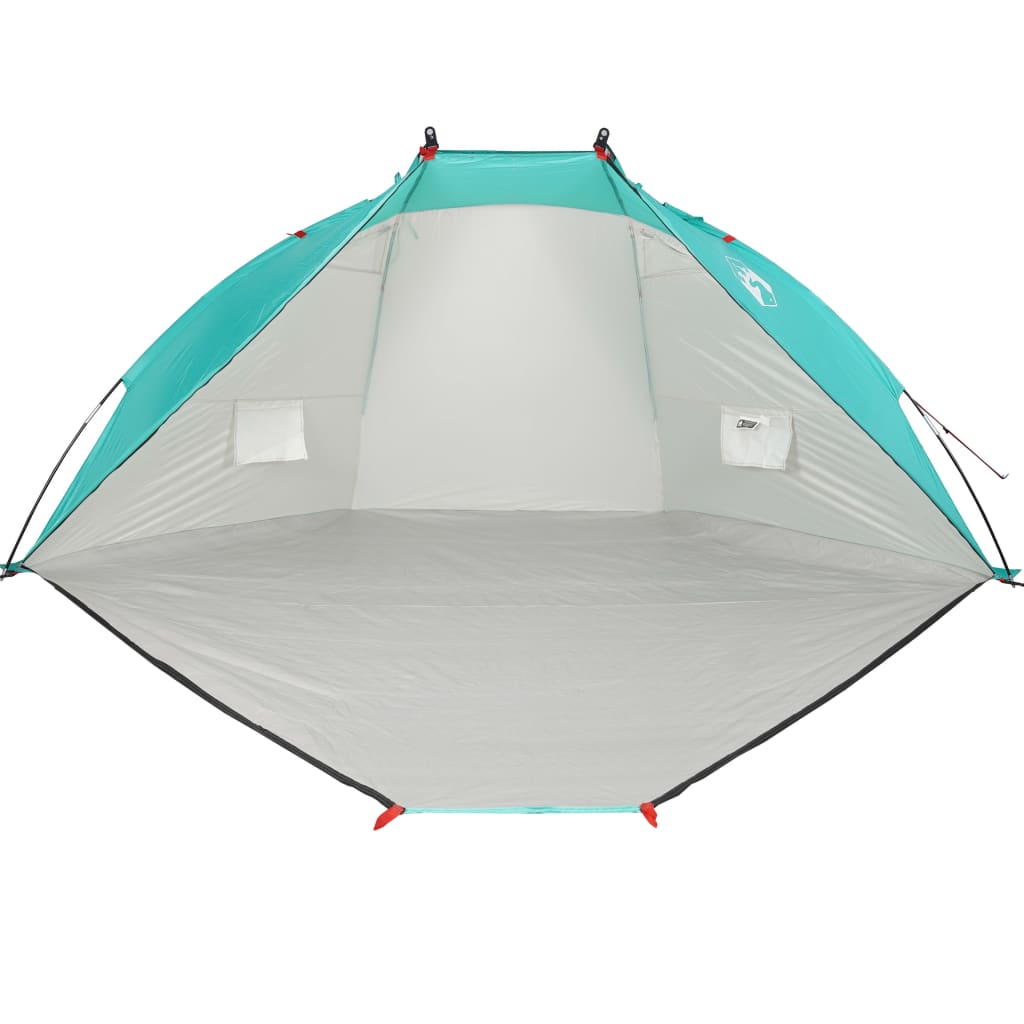 vidaXL Tente de plage vert d'eau 268x223x125 cm taffetas 185T