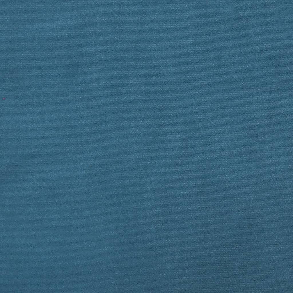vidaXL Canapé-lit en forme de L bleu 271x140x70 cm velours