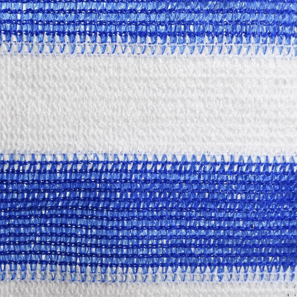 vidaXL Écran de balcon Bleu et blanc 90x600 cm PEHD