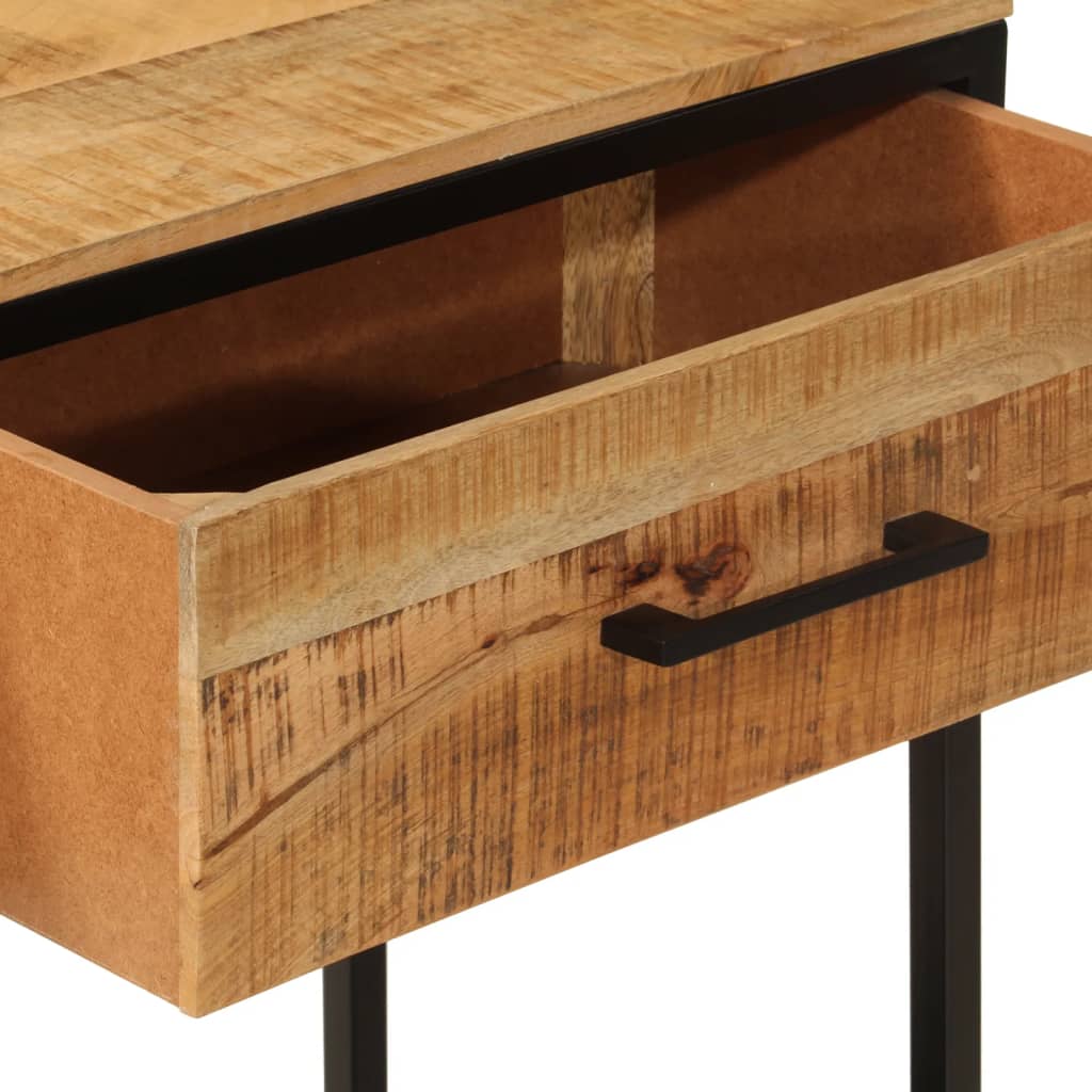 vidaXL Table console 100x35x76 cm bois massif de manguier et fer
