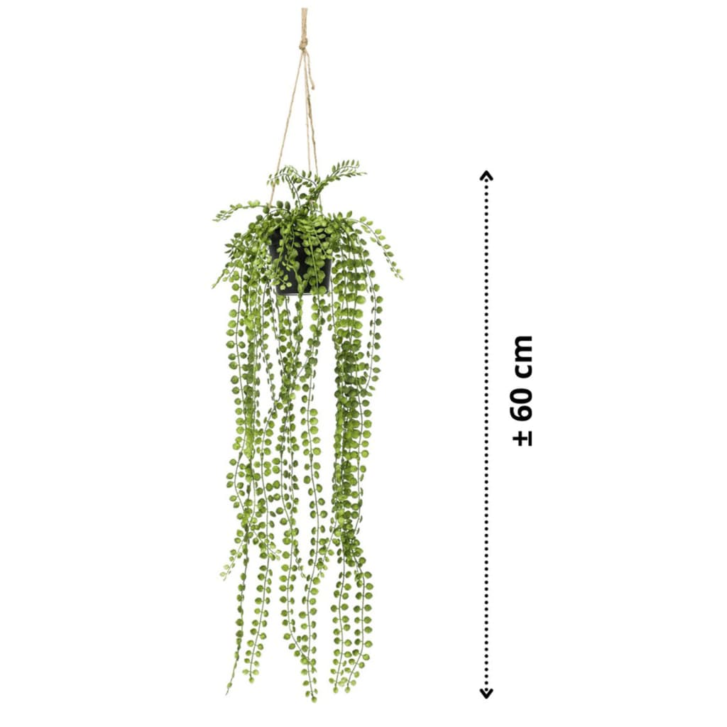 Emerald Buisson suspendu de ficus pumila artificiel en pot 60 cm