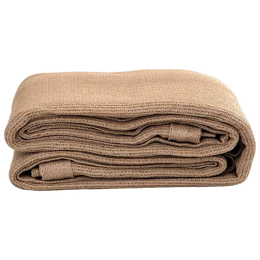 vidaXL Tapis de tente 400x400 cm Taupe