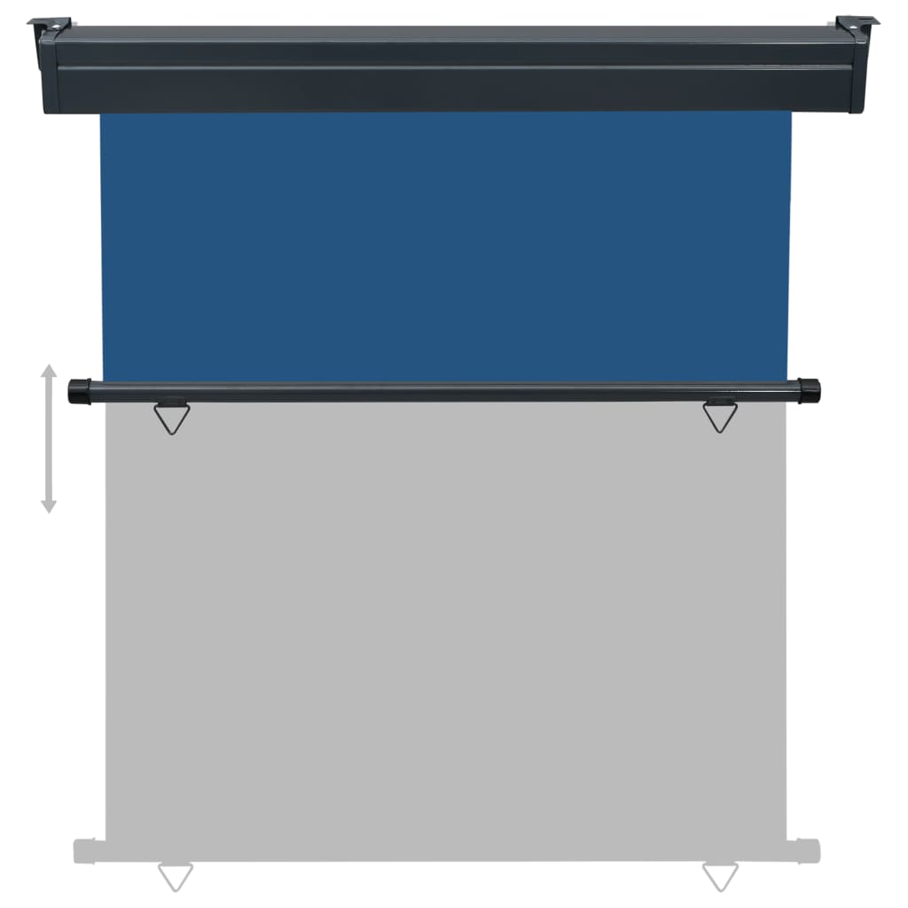 vidaXL Auvent latéral de balcon 160x250 cm Bleu