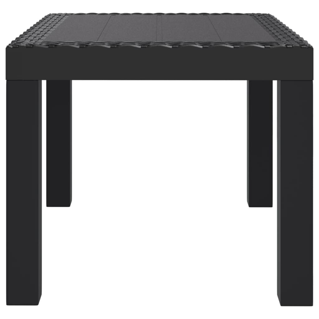 vidaXL Table de jardin anthracite 59x47x40 cm PP