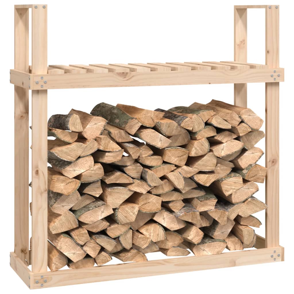 vidaXL Support pour bois de chauffage 110x35x108,5 cm Bois de pin