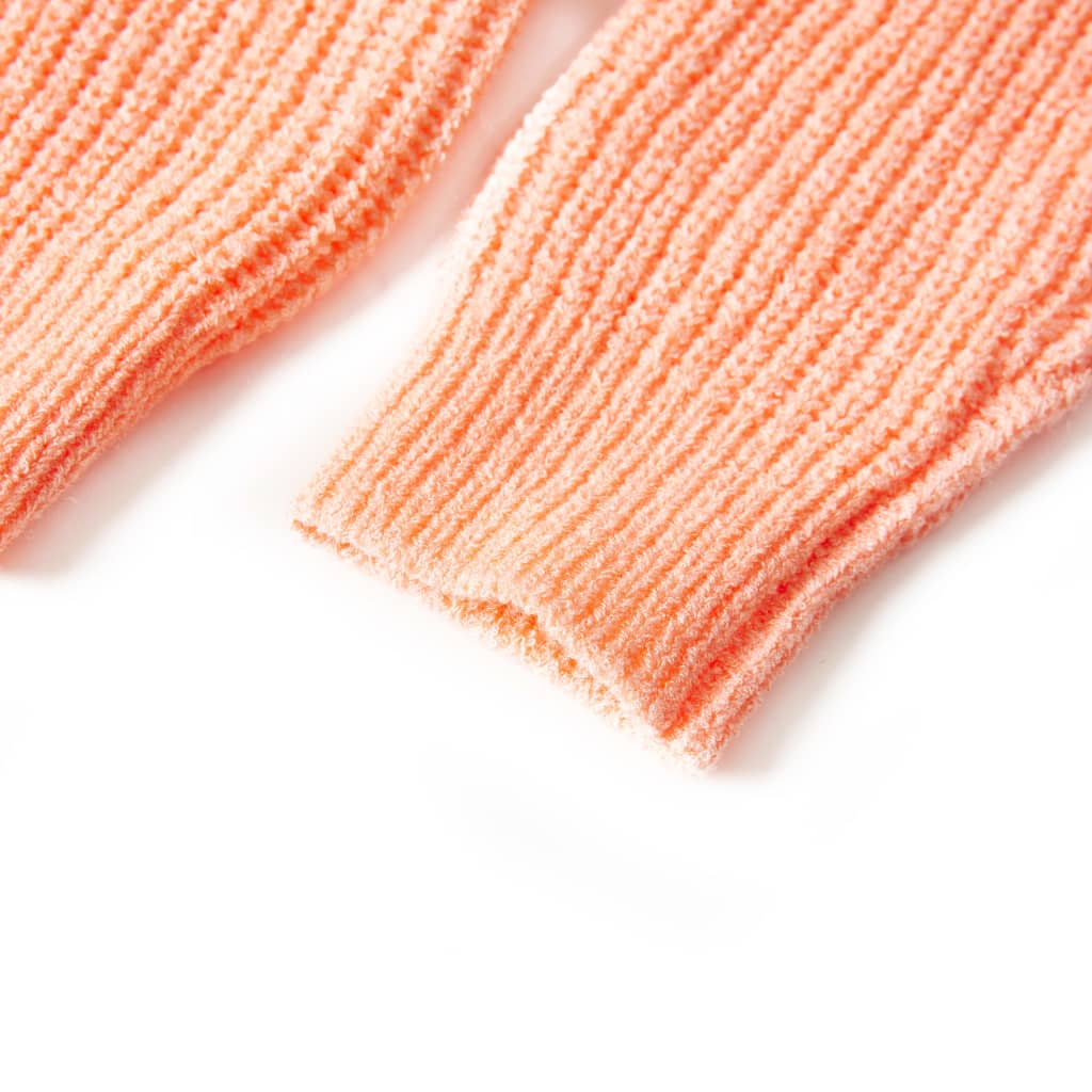 Pull-over tricoté pour enfants orange vif 92