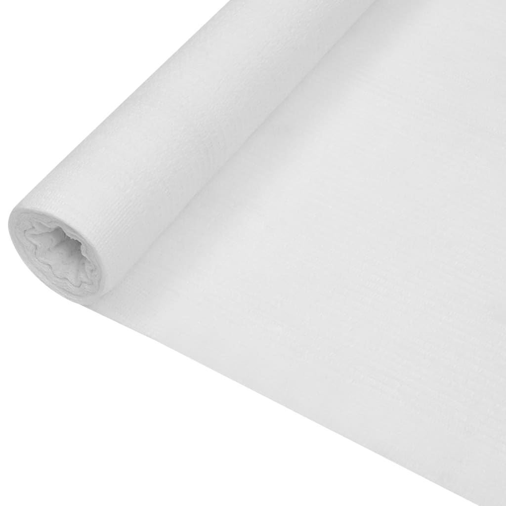 vidaXL Filet brise-vue Blanc 3,6x50 m PEHD 195 g/m²
