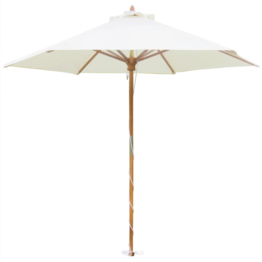 vidaXL Meuble de jardin 10 pcs avec parasol Bois d'acacia solide
