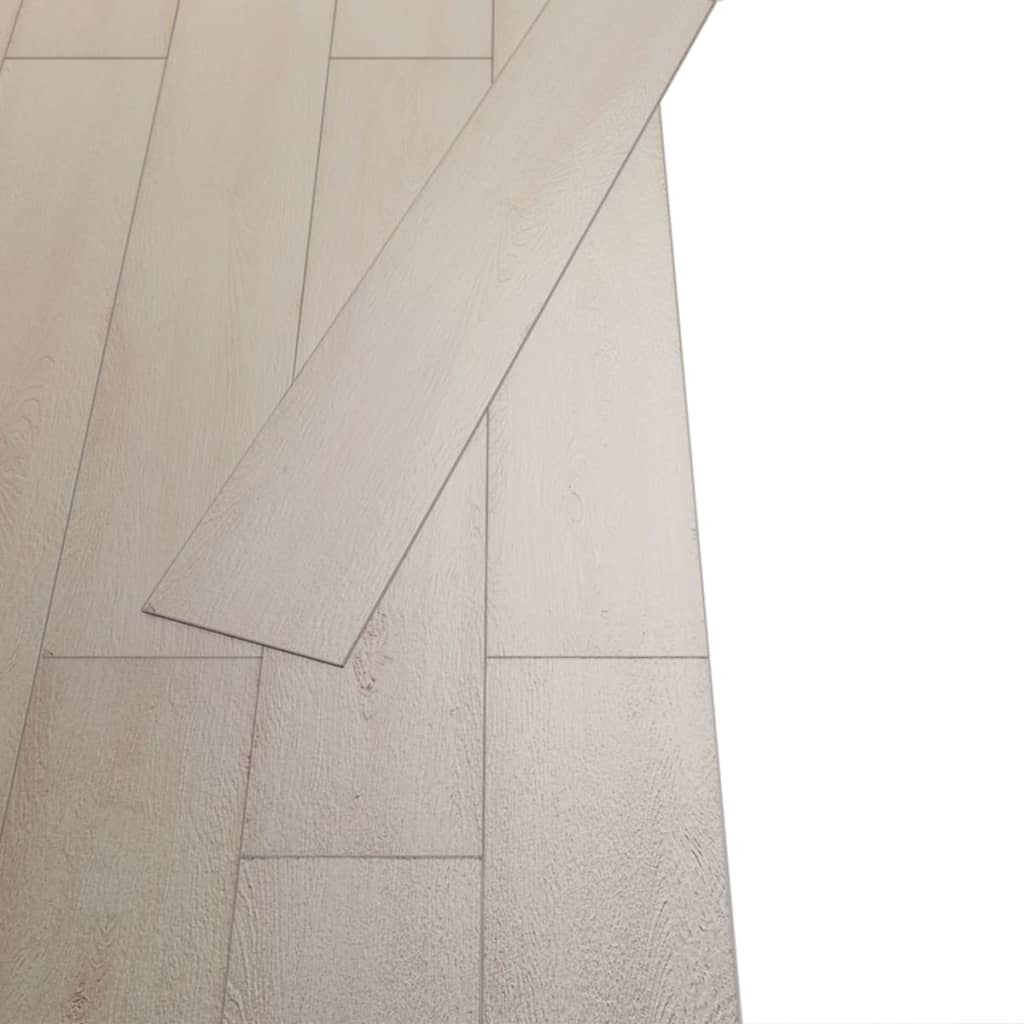 vidaXL Planches de plancher PVC autoadhésif 5,21 m² 2 mm marron chêne