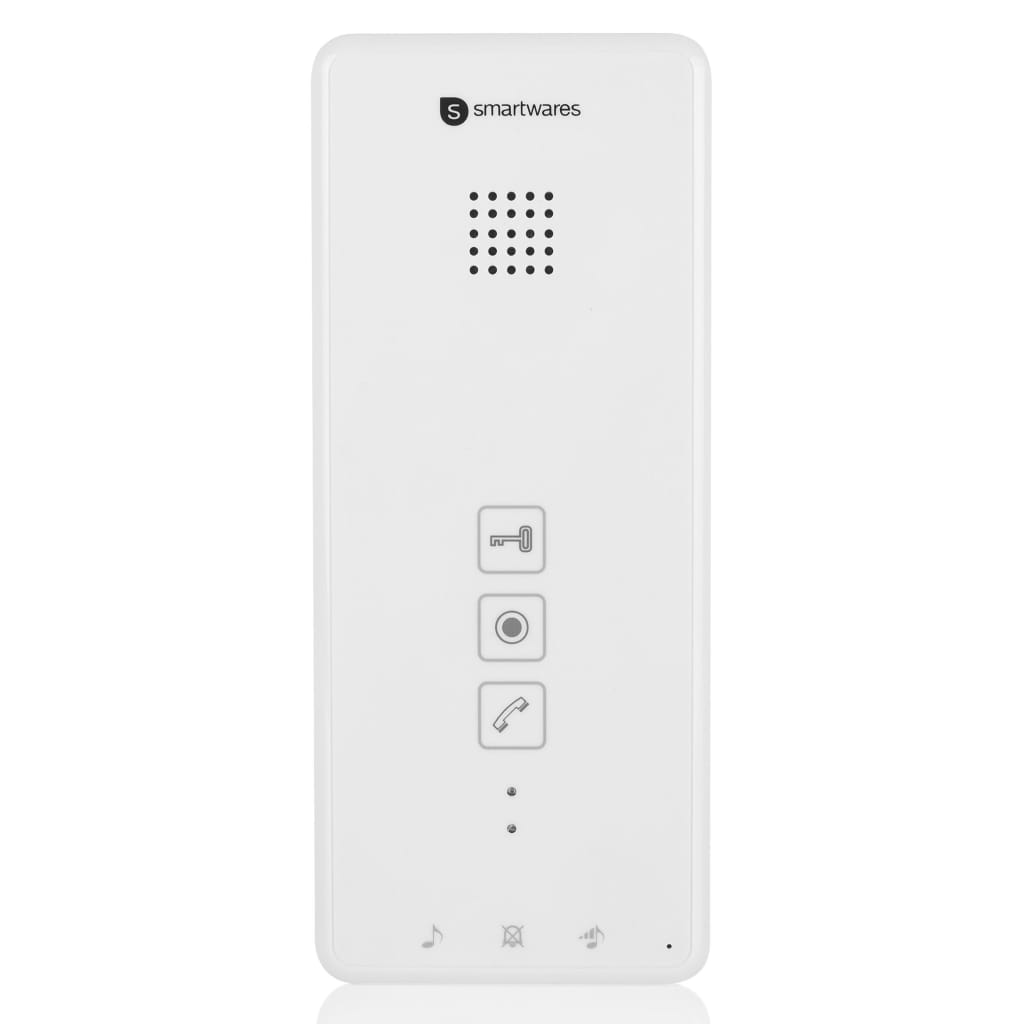 Smartwares Système d'interphone audio 4 appartements 20,5x8,6x2,1 cm