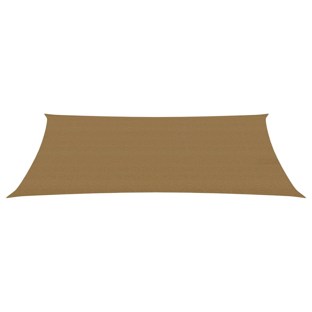 vidaXL Voile d'ombrage 160 g/m² Taupe 4x7 m PEHD