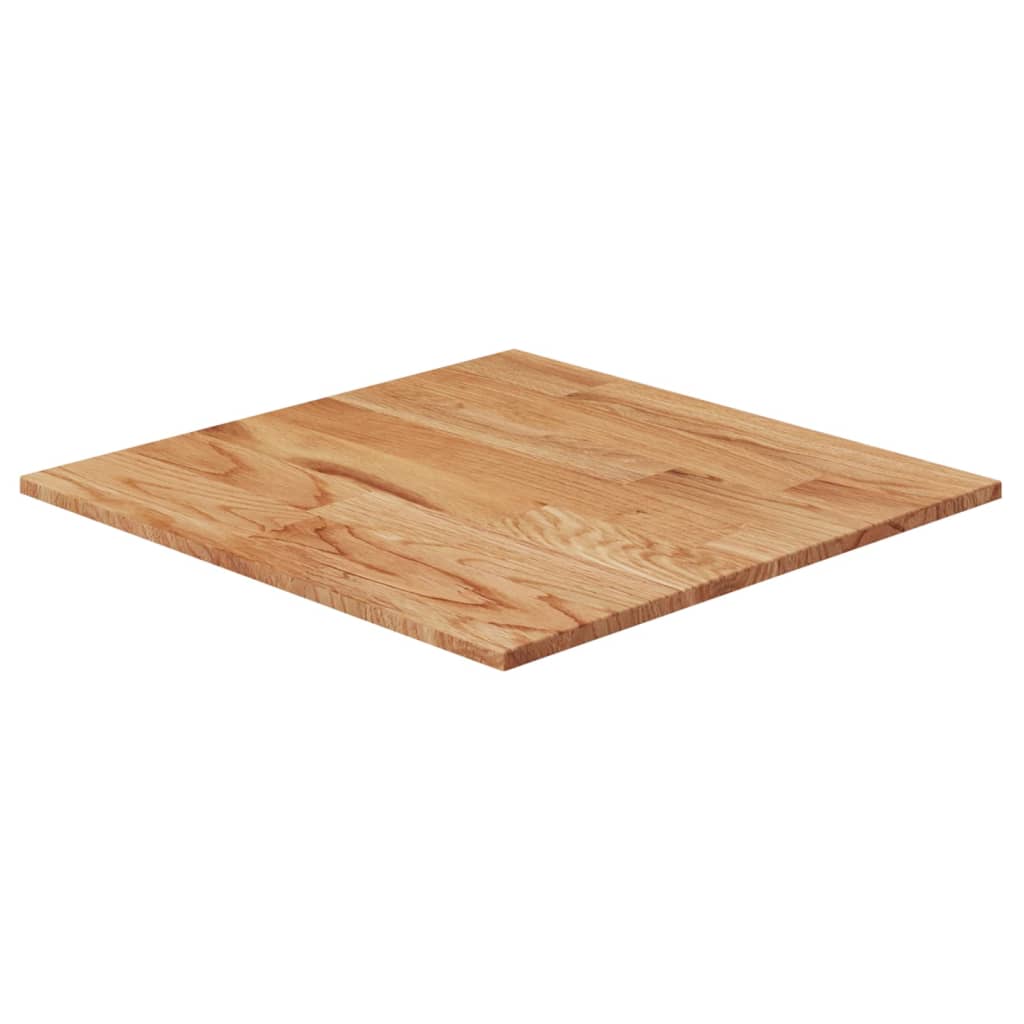 vidaXL Dessus de table carré Marron clair50x50x1,5cm Bois chêne traité