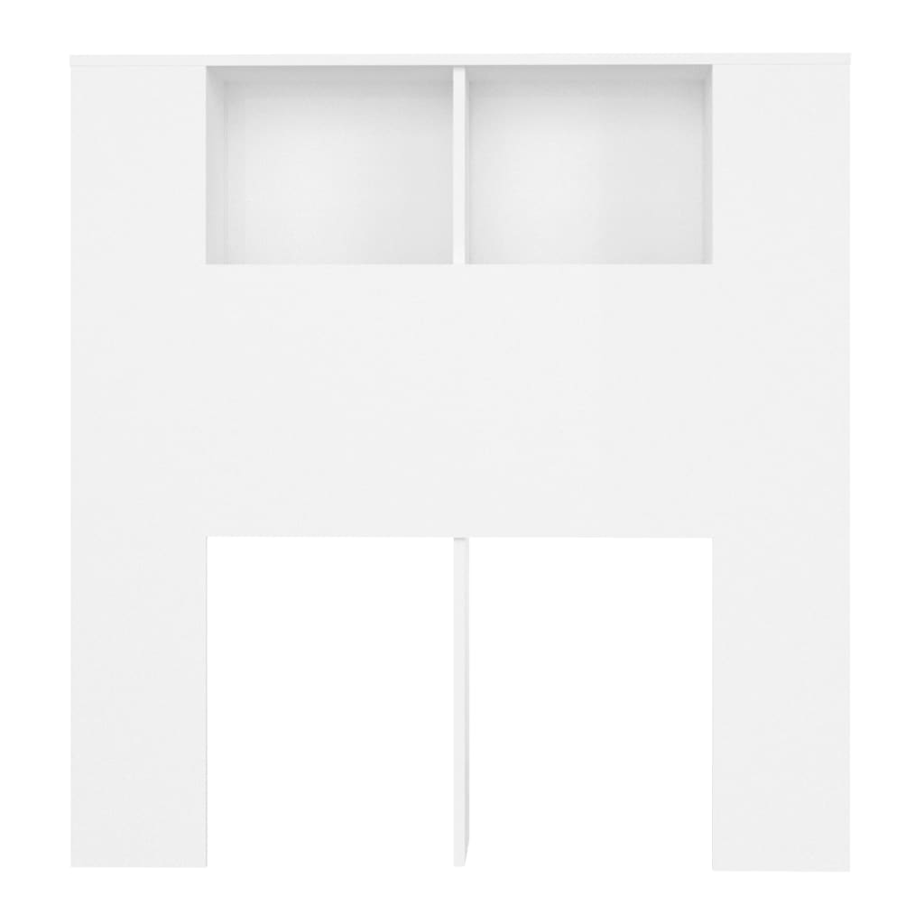 vidaXL Armoire de tête de lit Blanc 100x18,5x104,5 cm