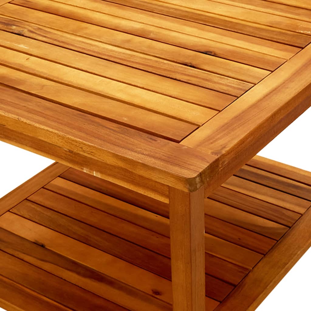 vidaXL Table basse 60x60x45 cm Bois d'acacia solide
