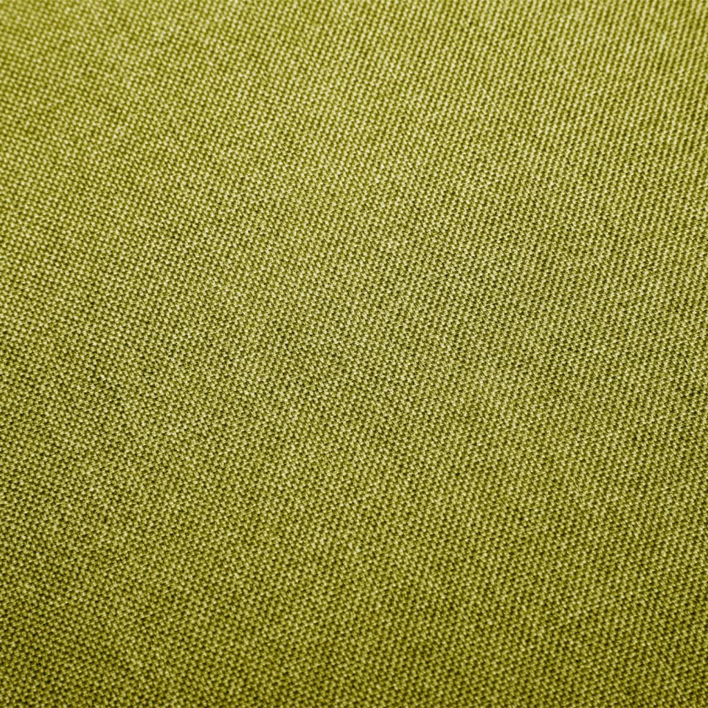 vidaXL Chaises pivotantes de salle à manger 2 pcs Vert Tissu