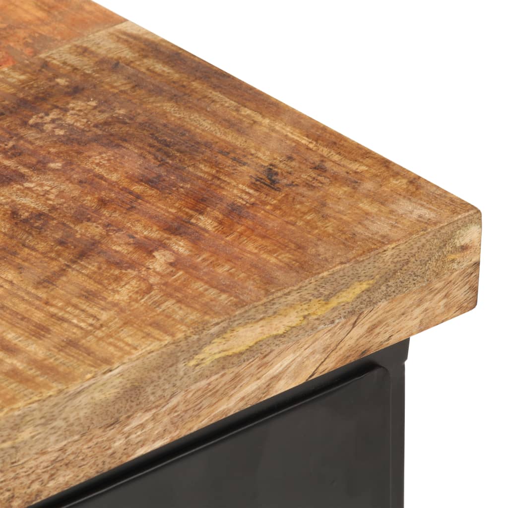 vidaXL Table de chevet 40x30x52 cm Bois de manguier brut