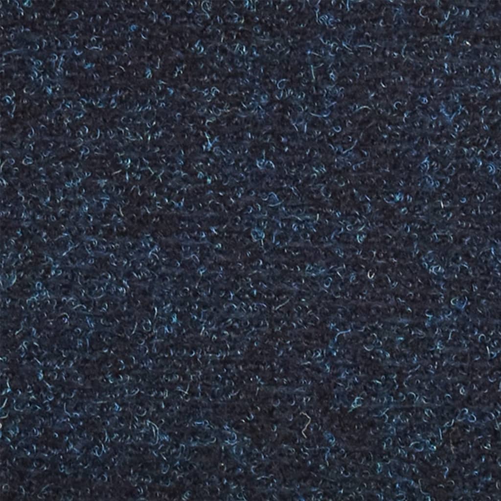 vidaXL Tapis autoadhésifs de marches 10 pcs Bleu 65x21x4 cm Aiguilleté