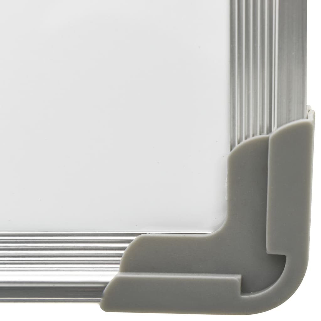 vidaXL Tableau blanc magnétique effaçable à sec Blanc 50x35 cm Acier