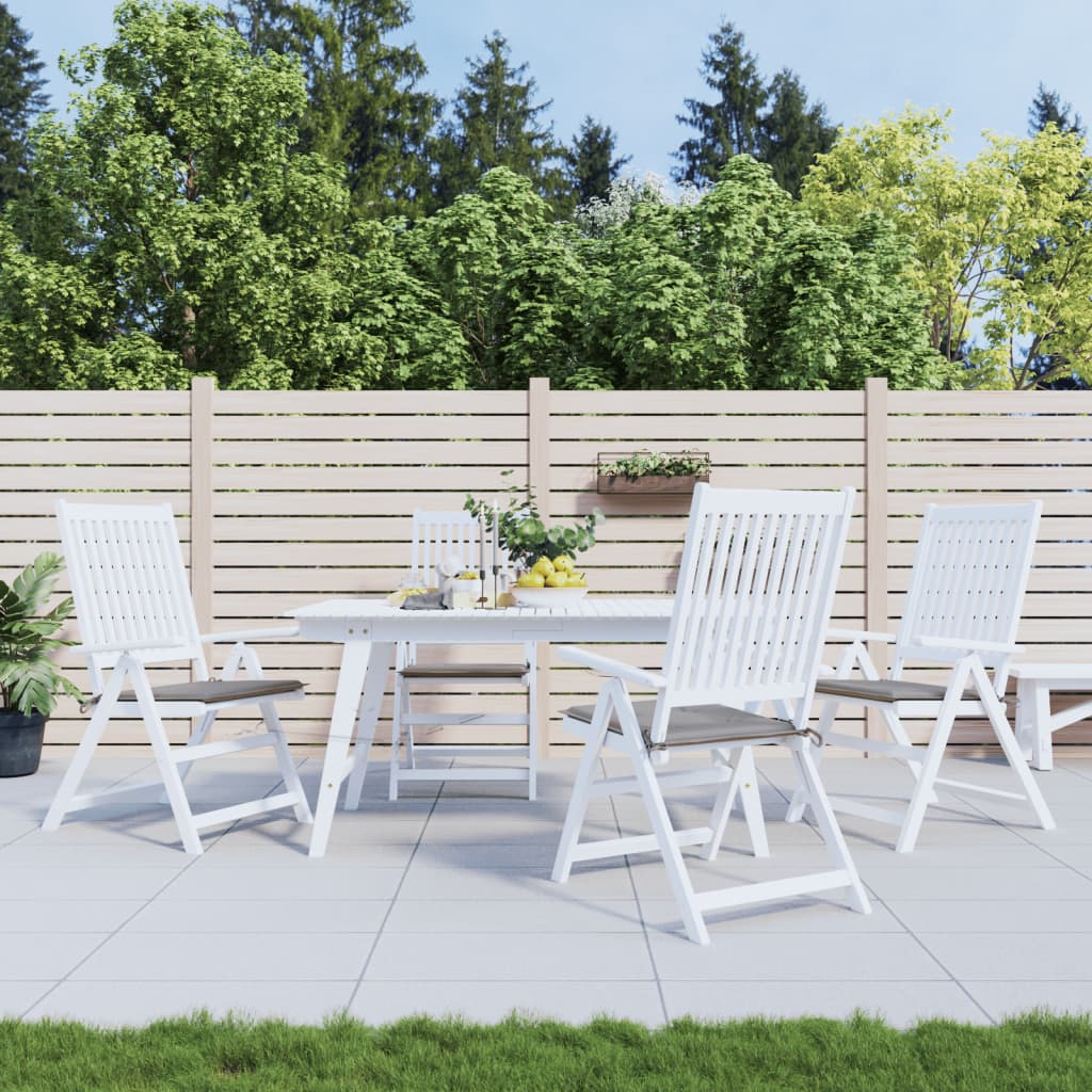 vidaXL Coussins de chaise de jardin 4 pcs gris 50x50x3 cm tissu oxford