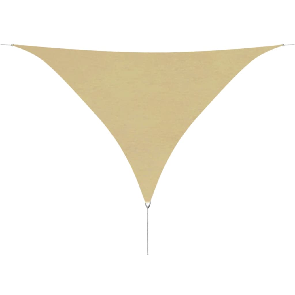 vidaXL Voile de parasol tissu oxford triangulaire 3,6x3,6x3,6 m beige