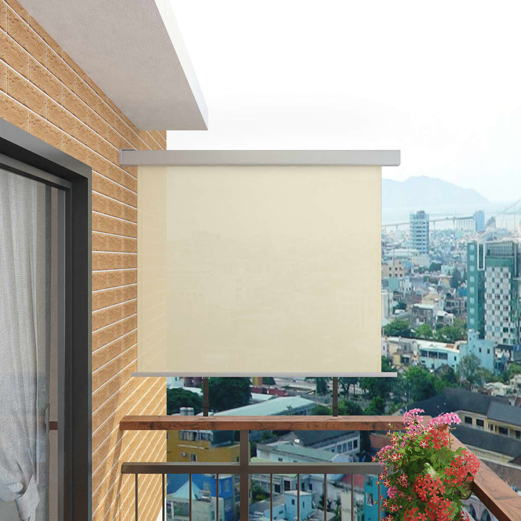 vidaXL Auvent latéral de balcon multifonctionnel 150 x 200 cm Crème