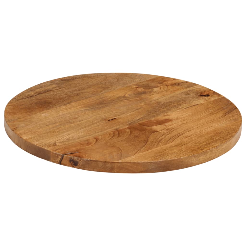 vidaXL Dessus de table Ø 50x3,8 cm rond bois de manguier massif