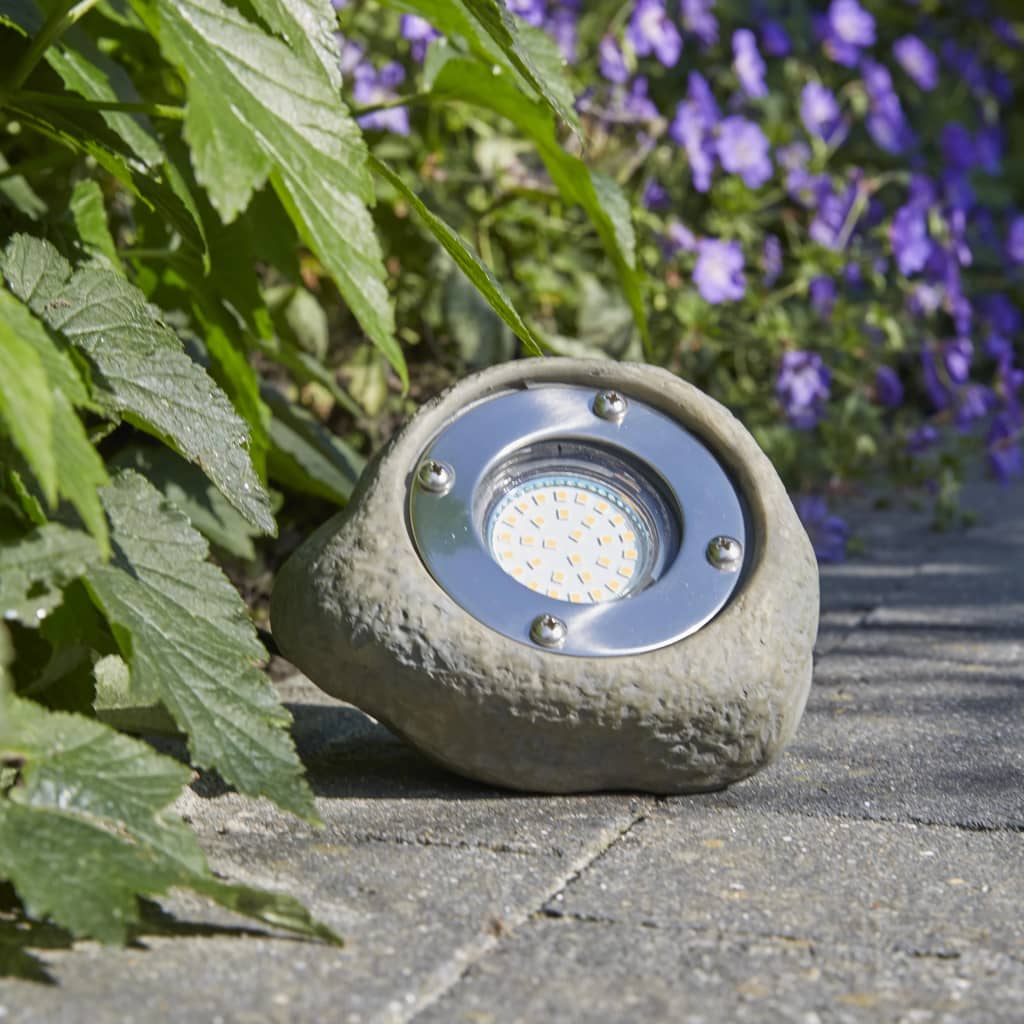 Luxform Lampe LED de jardin Tatra Gris pierre