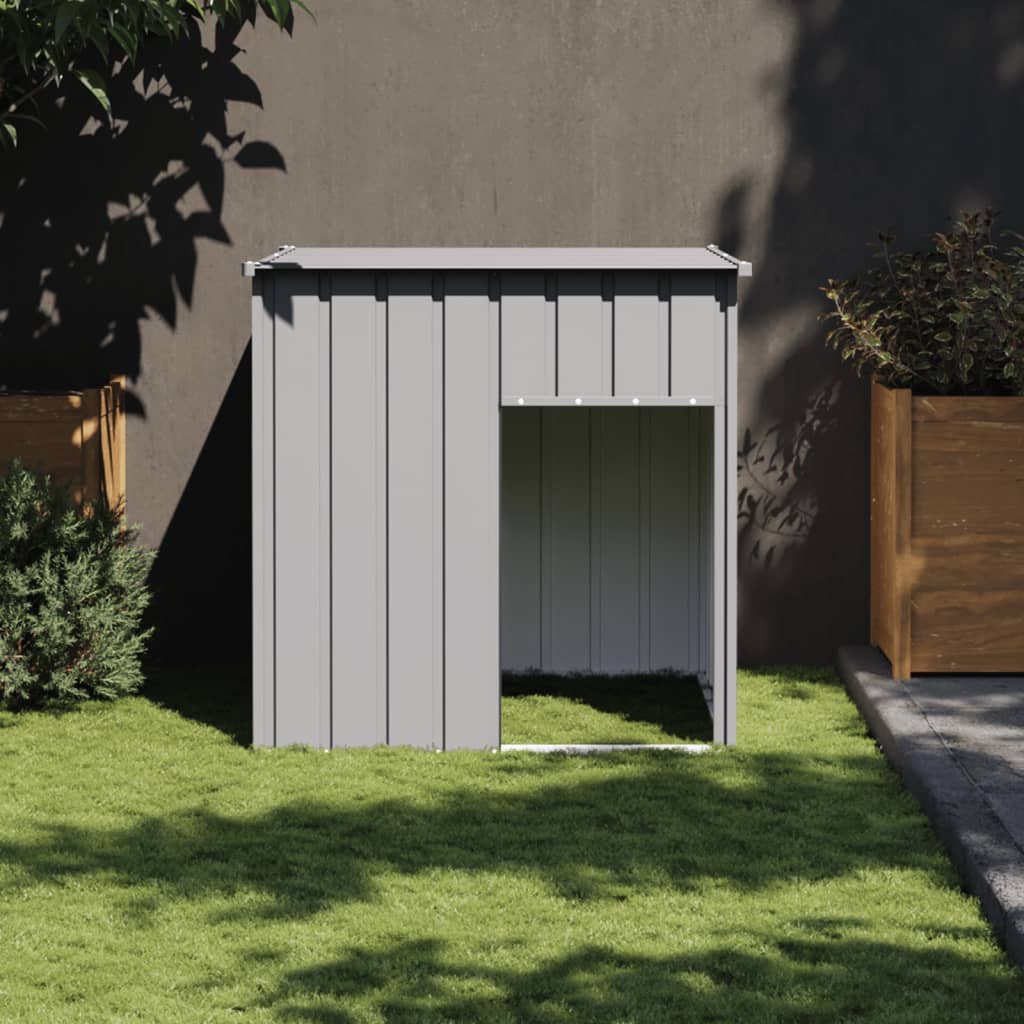 vidaXL Niche pour chien avec toit gris clair 110x103x109 cm