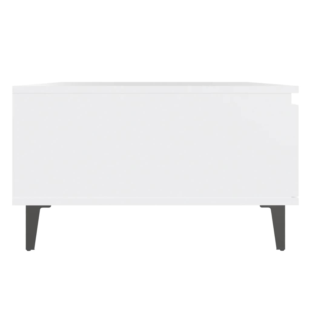 vidaXL Table basse Blanc 90x60x35 cm Aggloméré
