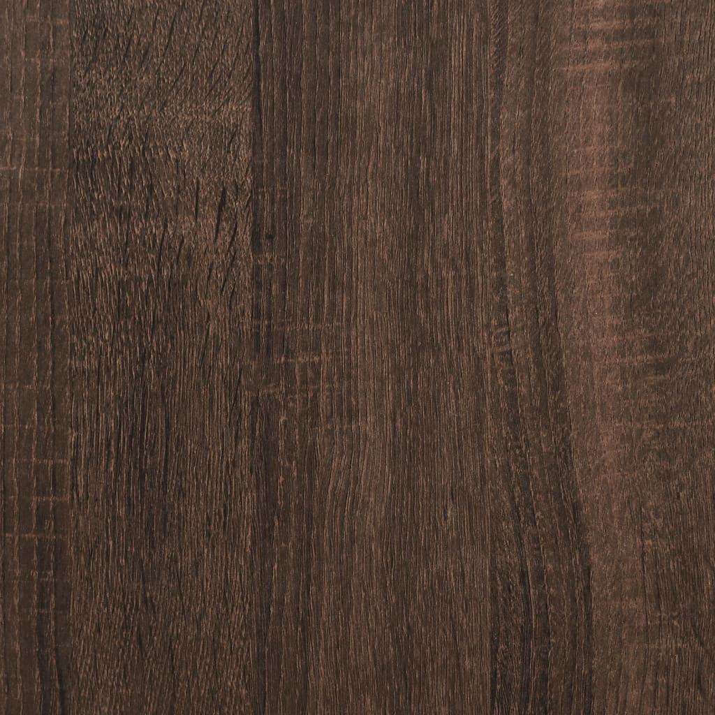vidaXL Table basse chêne marron 70x50x40 cm bois d'ingénierie et métal