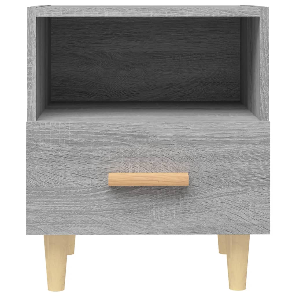 vidaXL Table de chevet Sonoma gris 40x35x47 cm