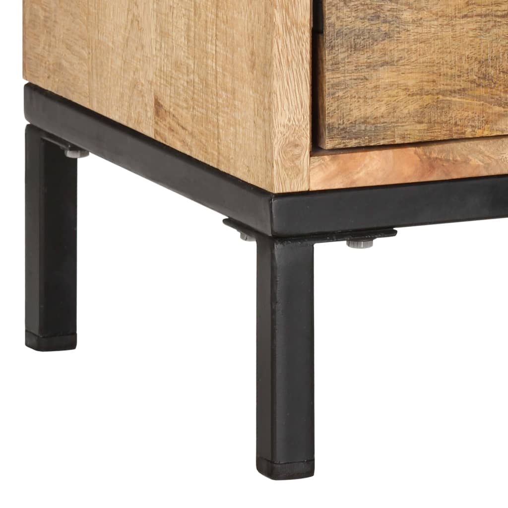 vidaXL Meuble TV 130 x 30 x 45 cm Bois massif de manguier