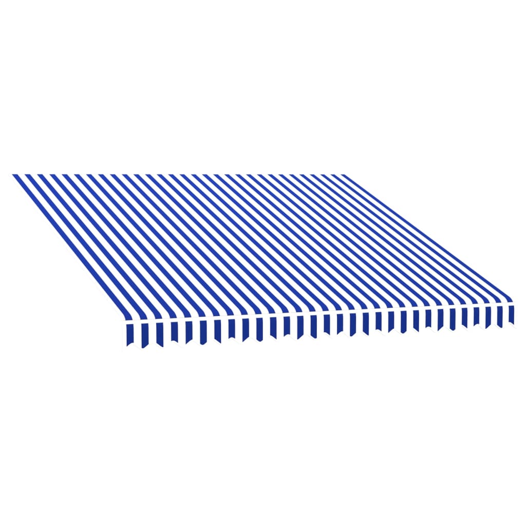 vidaXL Toile d'auvent bleu et blanc 300x250 cm