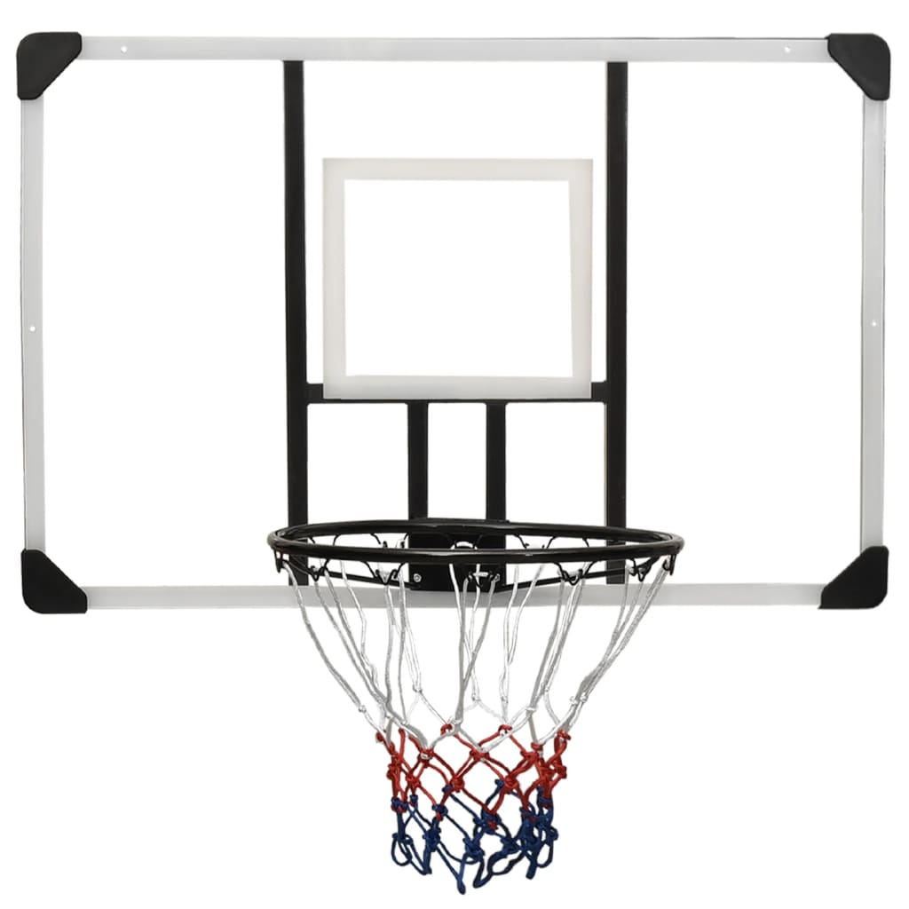 vidaXL Panneau de basket-ball Transparent 106x69x3 cm Polycarbonate