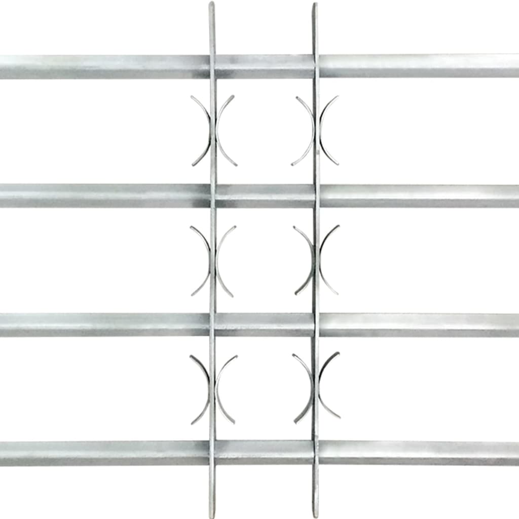 vidaXL Grille réglable de sécurité de fenêtres et 4 barres 700-1050 mm