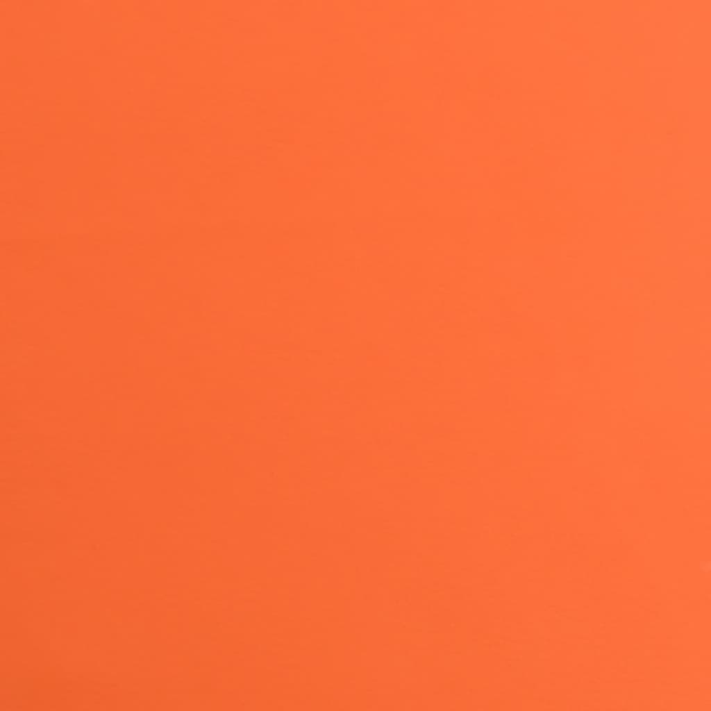 vidaXL Chaises pivotantes à manger lot de 4 orange similicuir