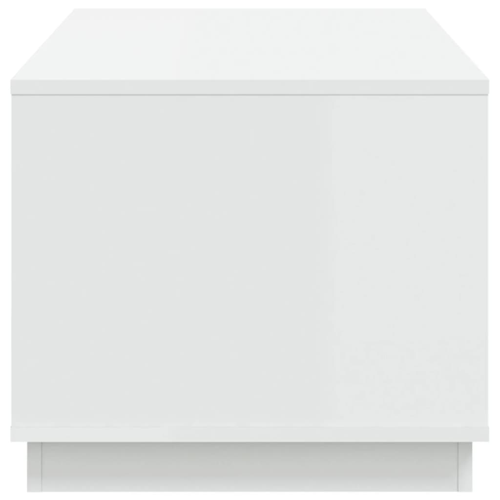 vidaXL Table basse blanc 102x50x44 cm bois d'ingénierie