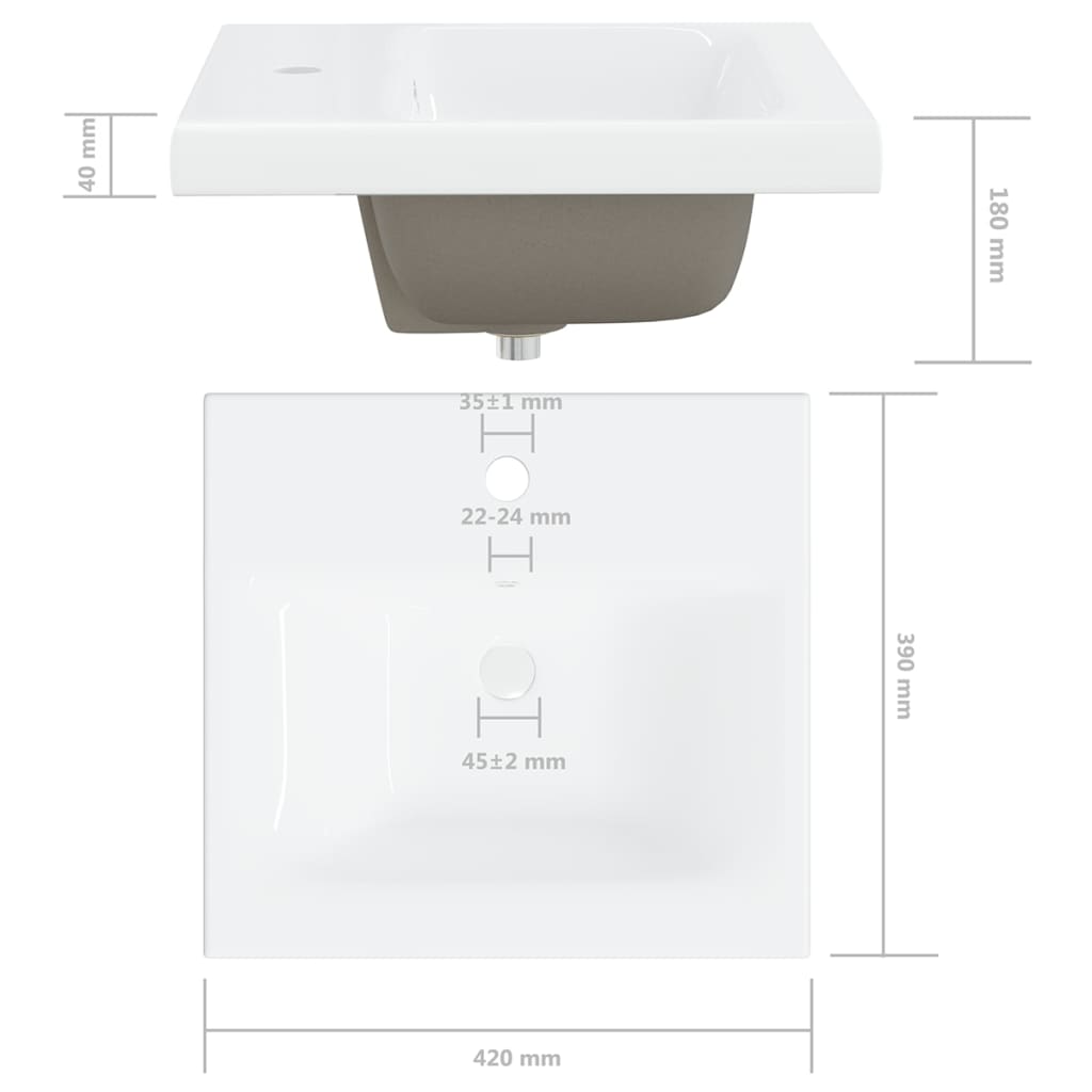 vidaXL Armoire d'évier avec lavabo intégré Chêne sonoma Aggloméré