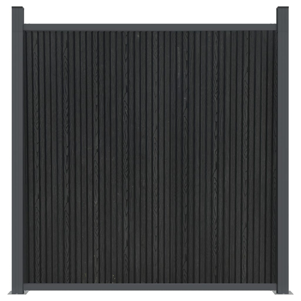vidaXL Panneau de clôture gris 180x186 cm WPC