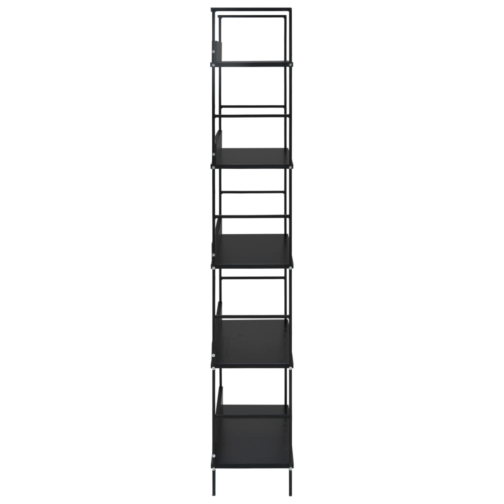 vidaXL Bibliothèque à 5 niveaux noir 60x27,6x158,5cm bois d'ingénierie