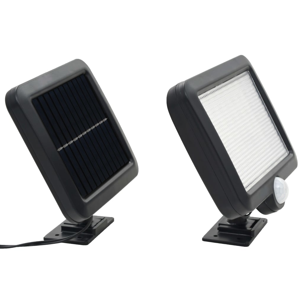 vidaXL Lampe solaire avec capteur de mouvement lumières LED blanc
