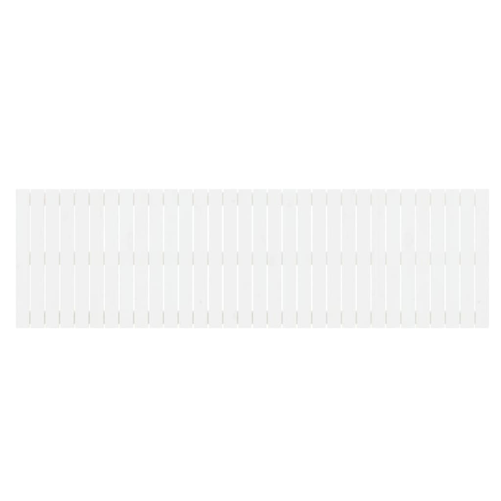 vidaXL Tête de lit murale Blanc 204x3x60 cm Bois massif de pin
