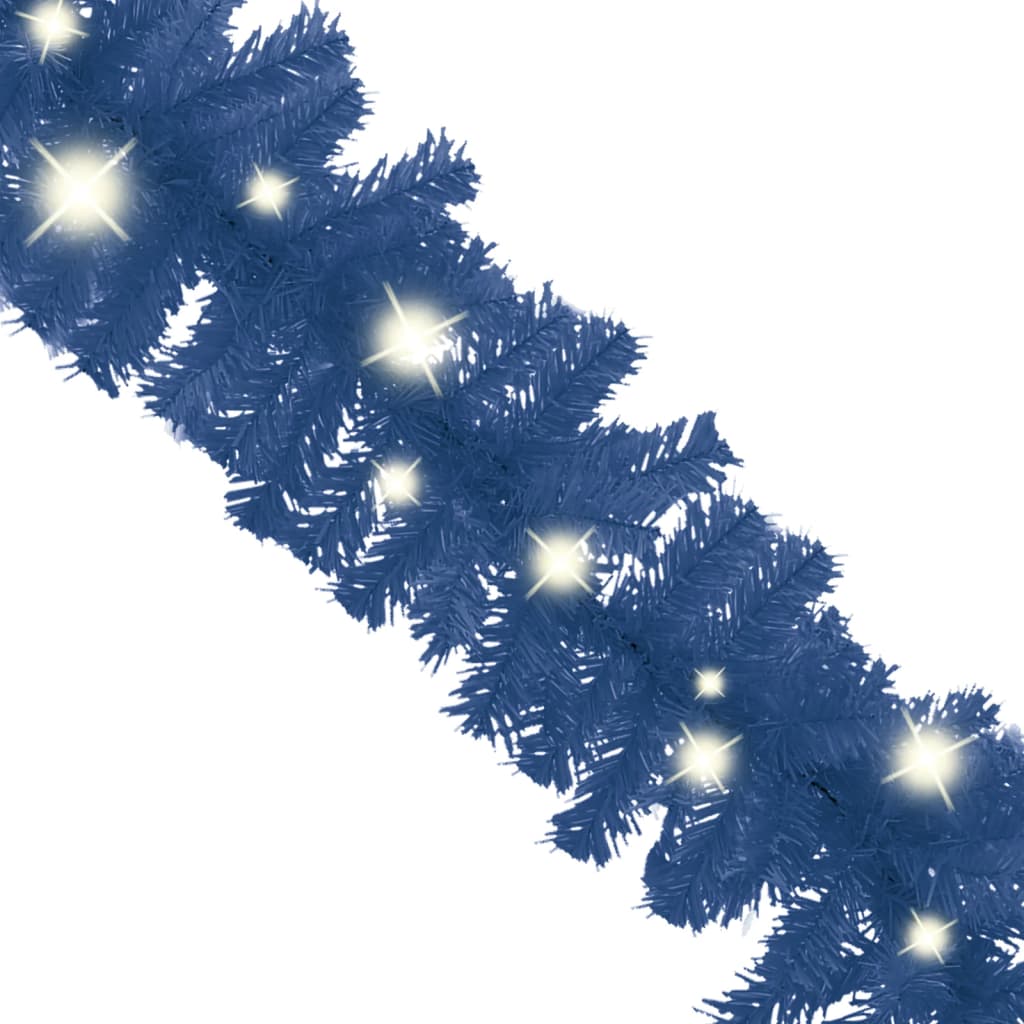 vidaXL Guirlande de Noël avec lumières LED 10 m Bleu