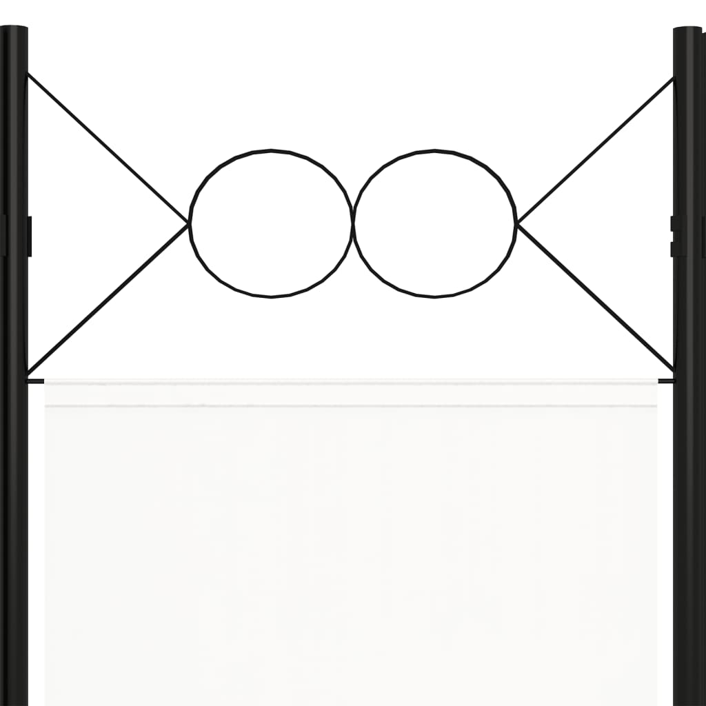vidaXL Cloison de séparation 3 panneaux blanc 120x180 cm