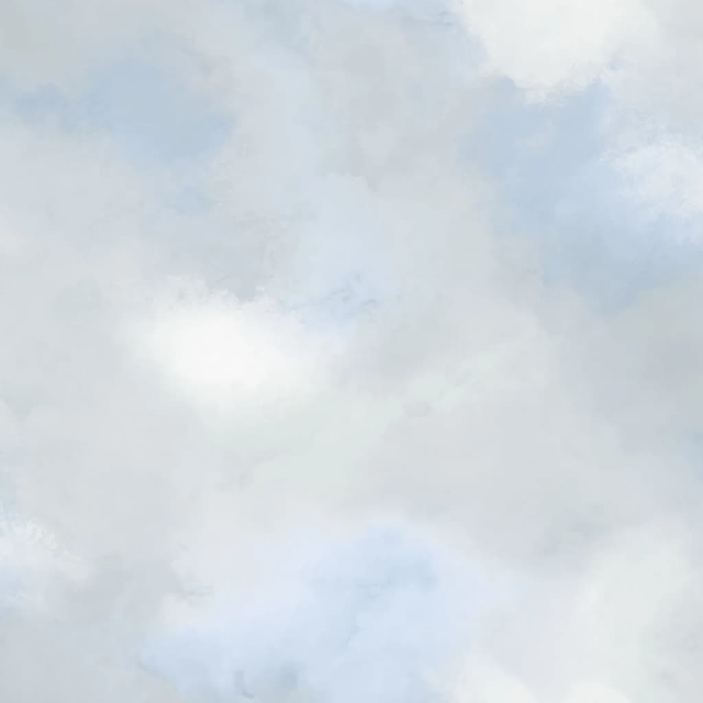 Noordwand Papier peint Good Vibes Paint Clouds Bleu et gris