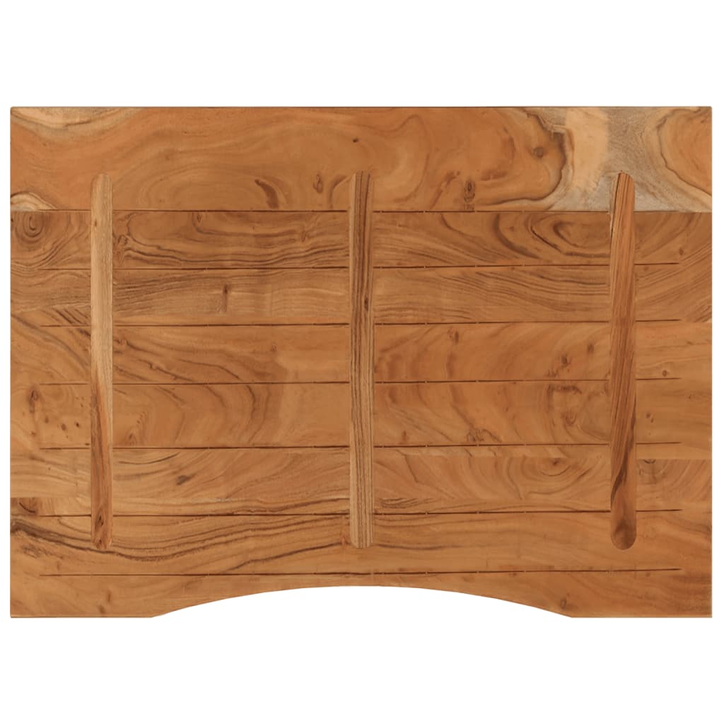 vidaXL Dessus de bureau 100x80x2,5 cm rectangulaire bois massif acacia