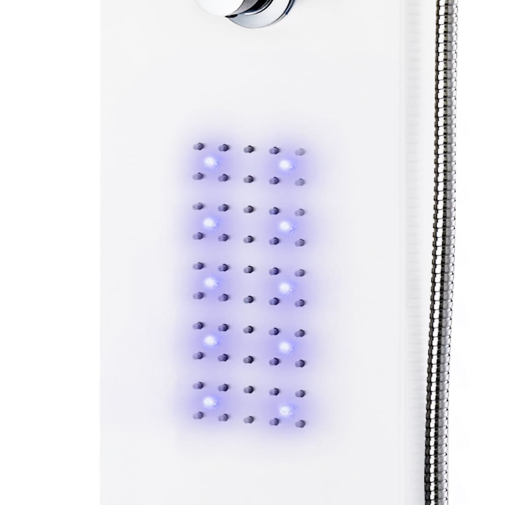 vidaXL Panneau de douche aluminium 20x44x130 cm blanc